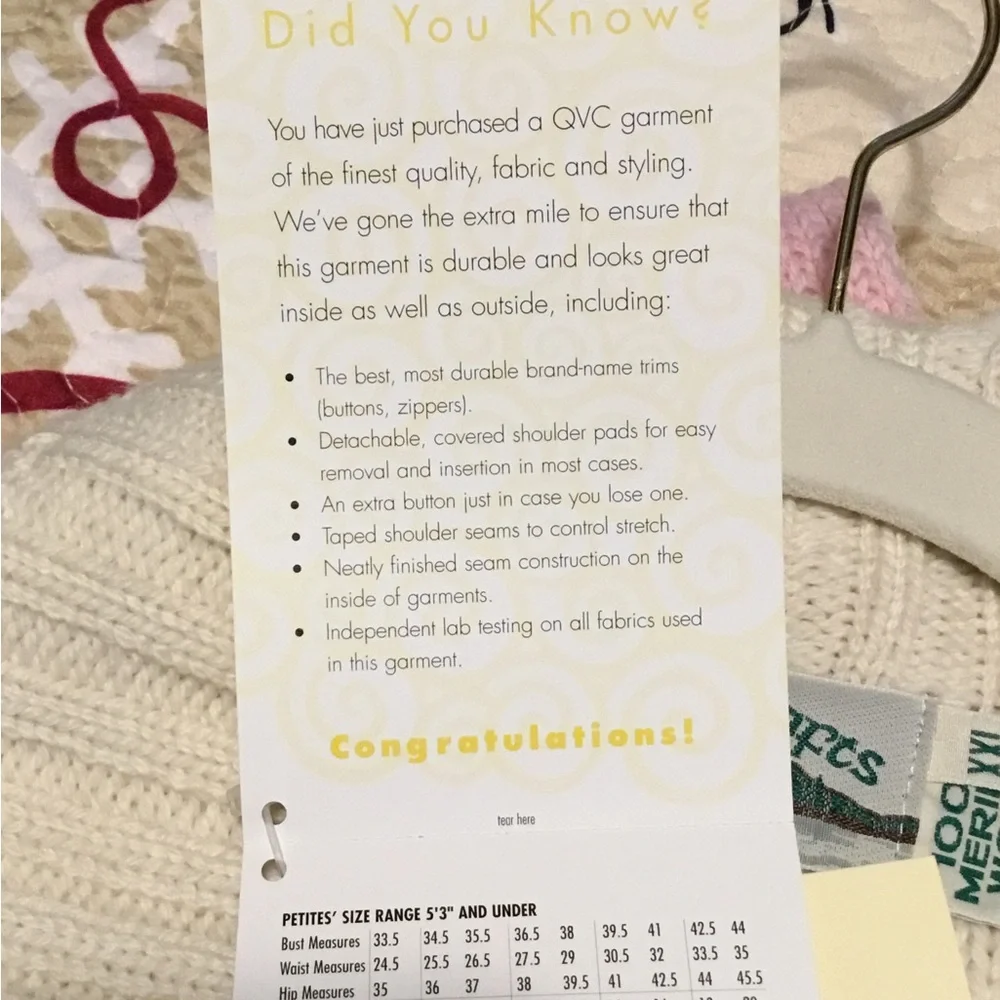 Woman’s Aran Crafts Full Zip Wool Sweater Sz XXL - Picture 9 of 9